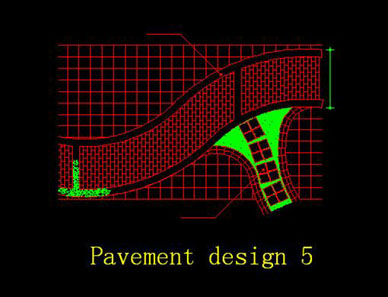 Garden paving design Cad block and details download